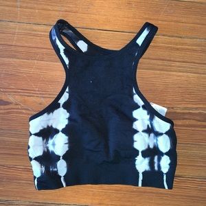 Halter tie dye sports bra